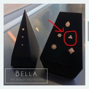 Trinity Nose Stud - Solid Gold and Real Diamonds